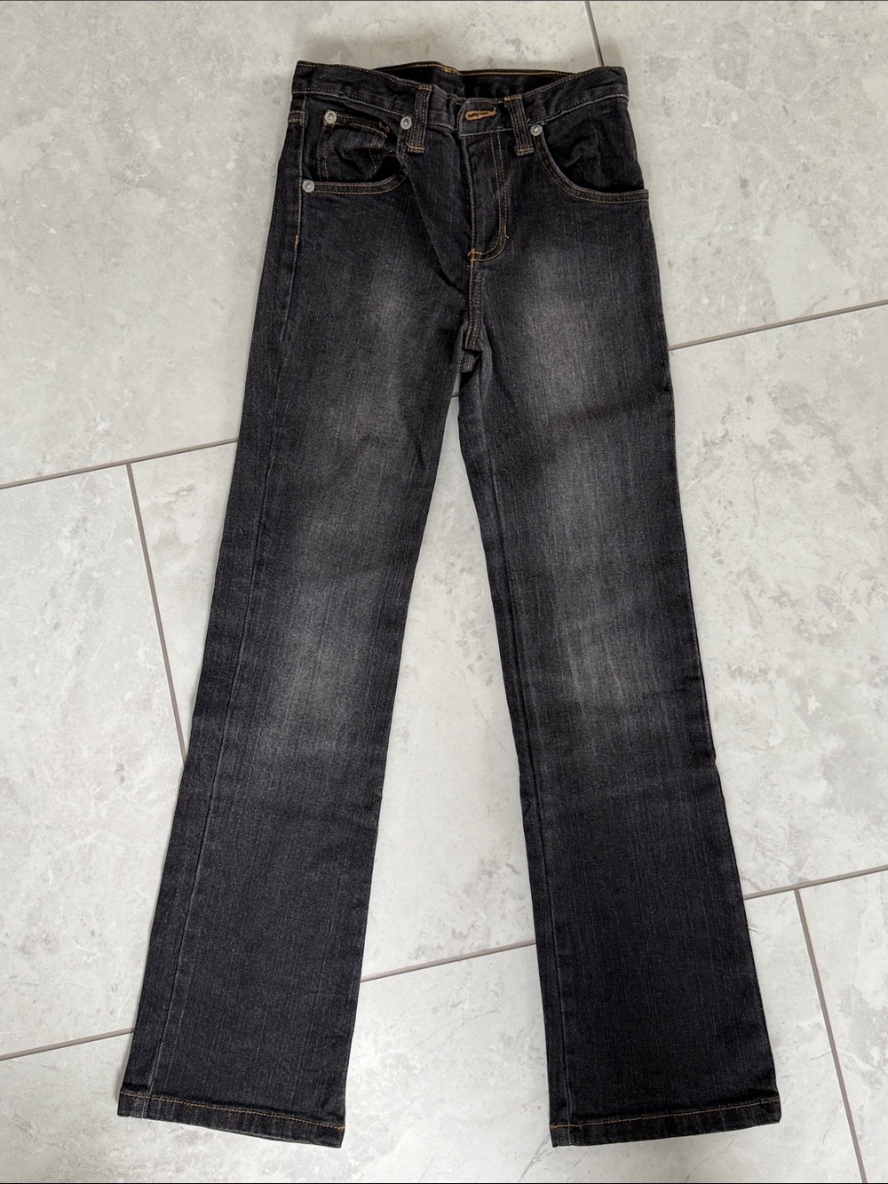 NWT Girls Canyon River Blues Black Stretch Flare Jeans size 10 SLIM